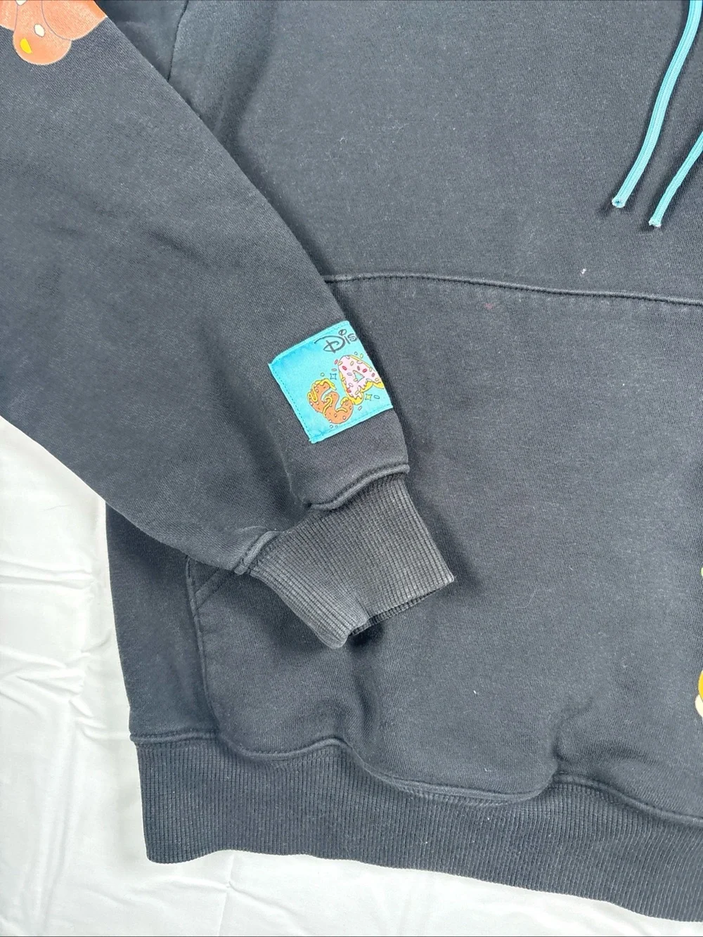 Disney Parks Disney Eats Black Crewneck Sweatshirt with Colorful Treat Graphics